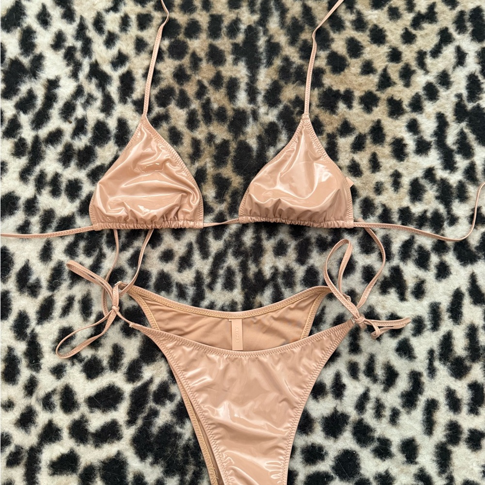 SKIMS Shiny Tan Bikini Set